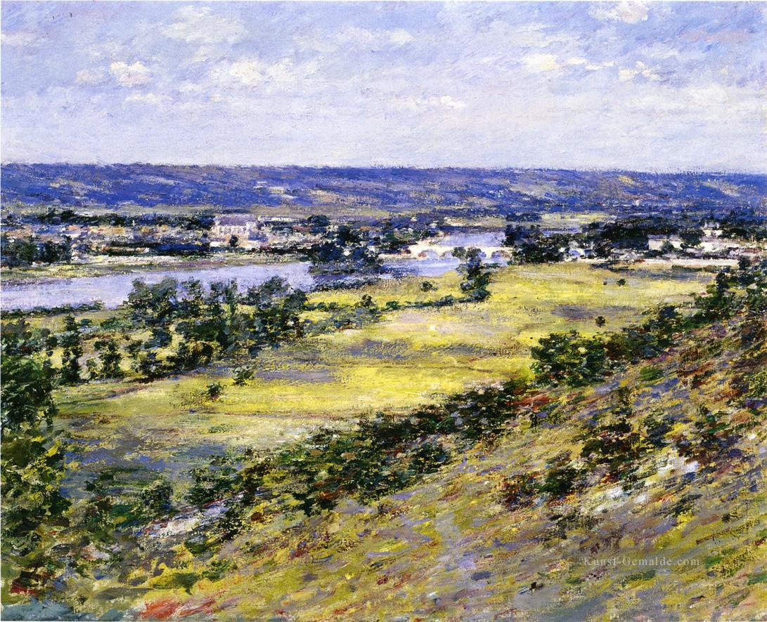 Tal die Seine von Giverny Heights impressionistische Landschaft Theodore Robinson Landschaft Strom Ölgemälde